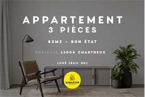 appartement à la vente -   13004  MARSEILLE 4E ARRONDISSEMENT, surface 63 m2 vente appartement - APR722218